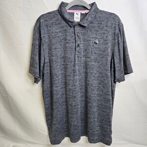 Puma Arnold Palmer Cloudspun King Polo, Navy Blazer Heather, Men's Size Large